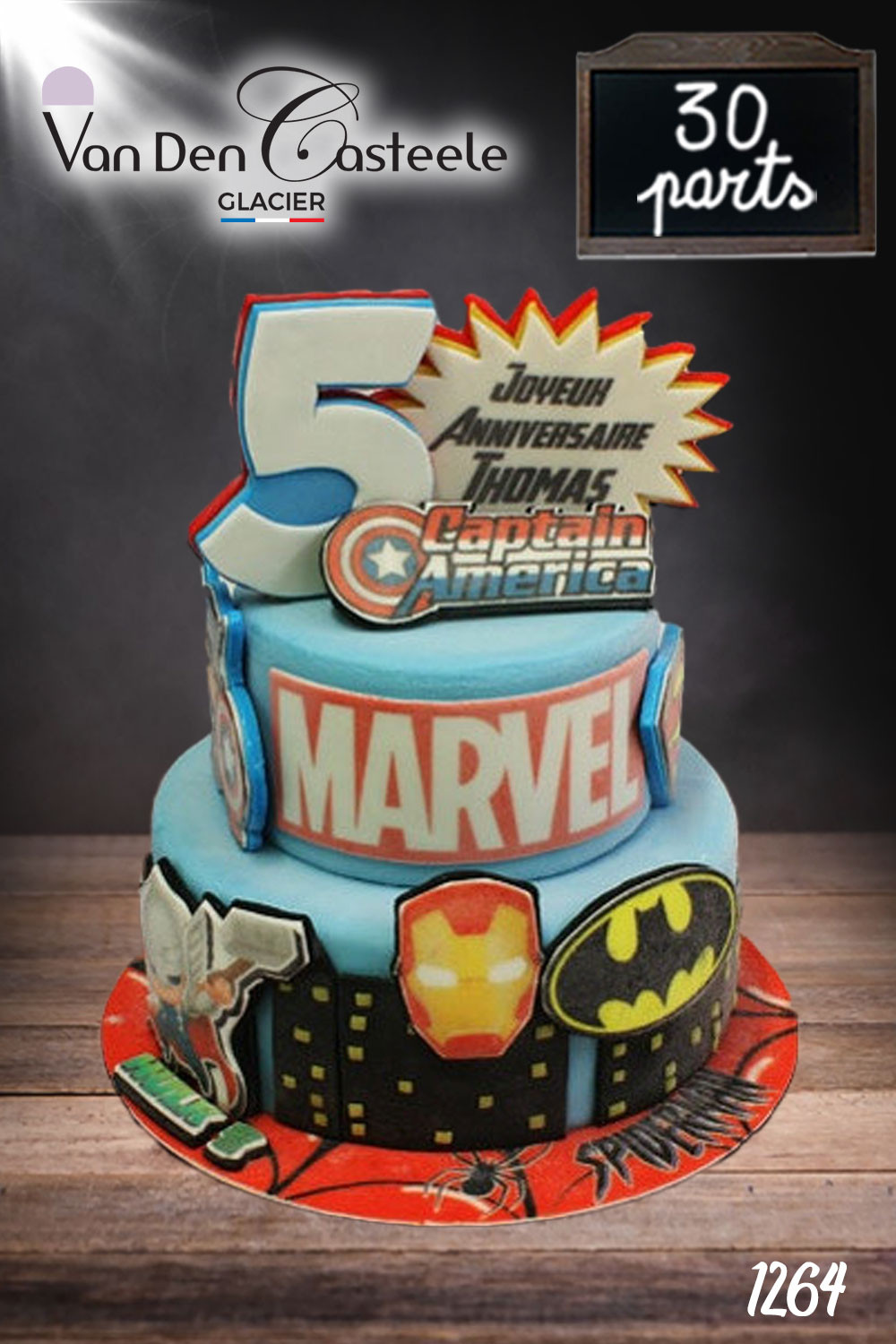 Commander votre gâteau d'anniversaire Marvel en ligne